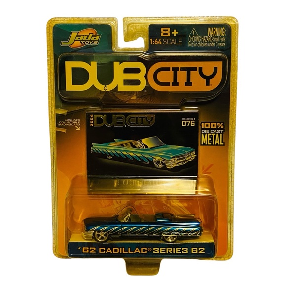 Jada Dub City 1962 Cadillac Series 62 Convertible Blue - Picture 1 of 9